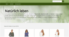Desktop Screenshot of eco-vivo.de