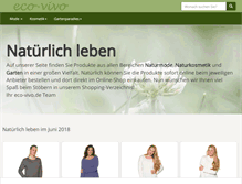 Tablet Screenshot of eco-vivo.de